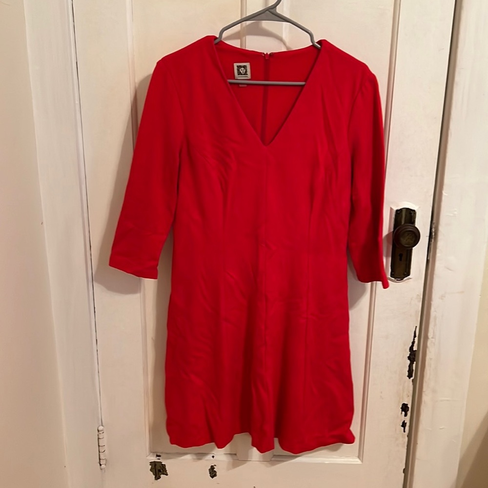 Anne Klein red dress, size 8